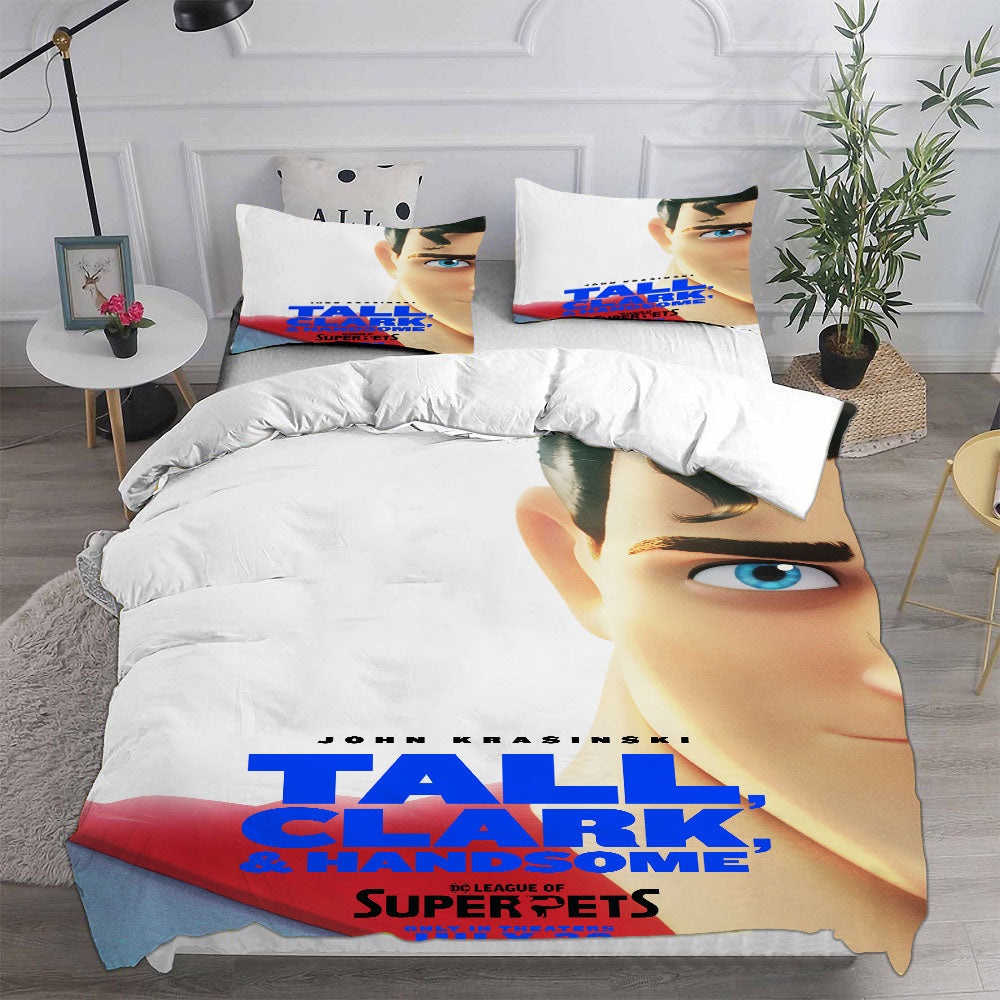DC League of Super-Pets Bedding Sets Gift For Christmas, Thanksgiving, Halloween