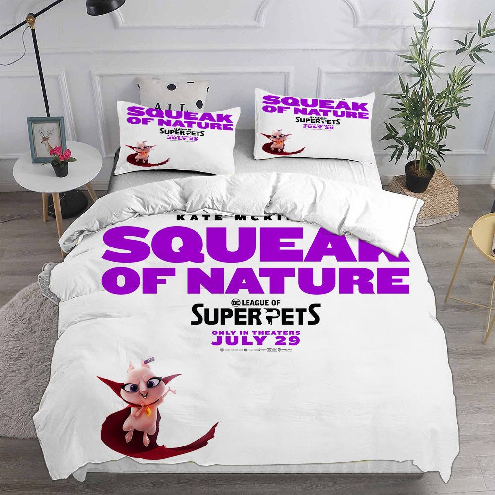 DC League of Super-Pets Bedding Sets Gift For Wife, Husband, Besties