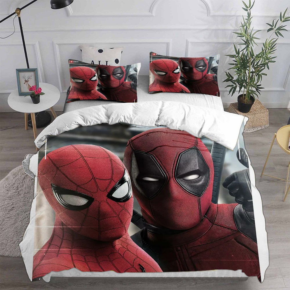 Deadpool & Wolverine Bedding Sets Duvet Cover, Flatsheet, Pillowcases Perfect Gift For Fans