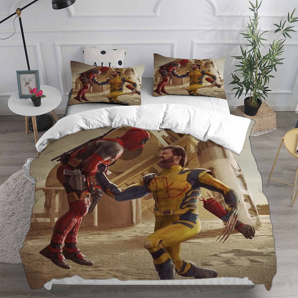 Deadpool & Wolverine Bedding Sets Duvet Cover, Flatsheet, Pillowcases For Every Bedroom