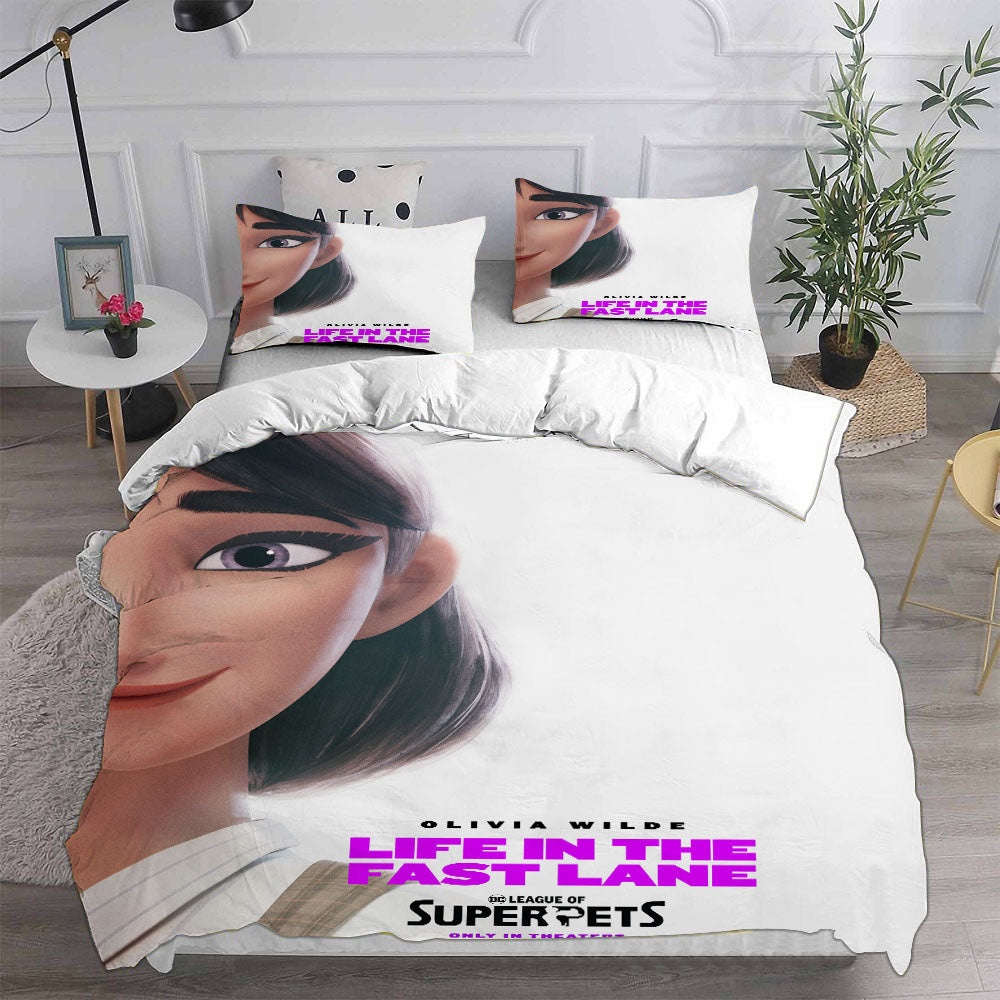 DC League of Super-Pets Bedding Sets Gift For Christmas, Birthday, Thanksgiving