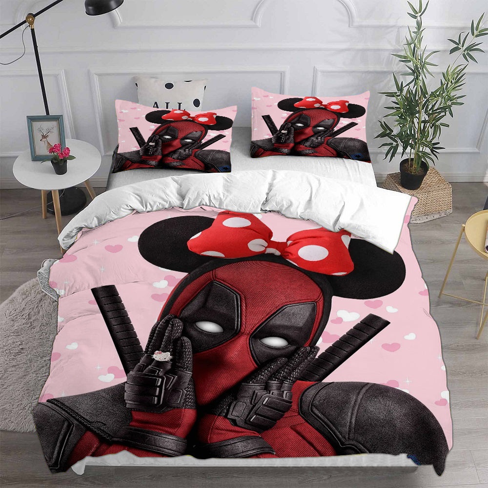 Deadpool & Wolverine Bedding Sets Gift For Wife, Husband, Besties