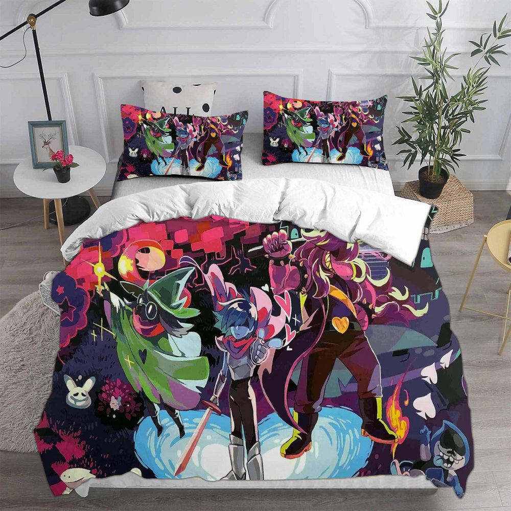 Deltarune Bedding Sets Duvet Cover, Flatsheet, Pillowcases Perfect Gift For Fans
