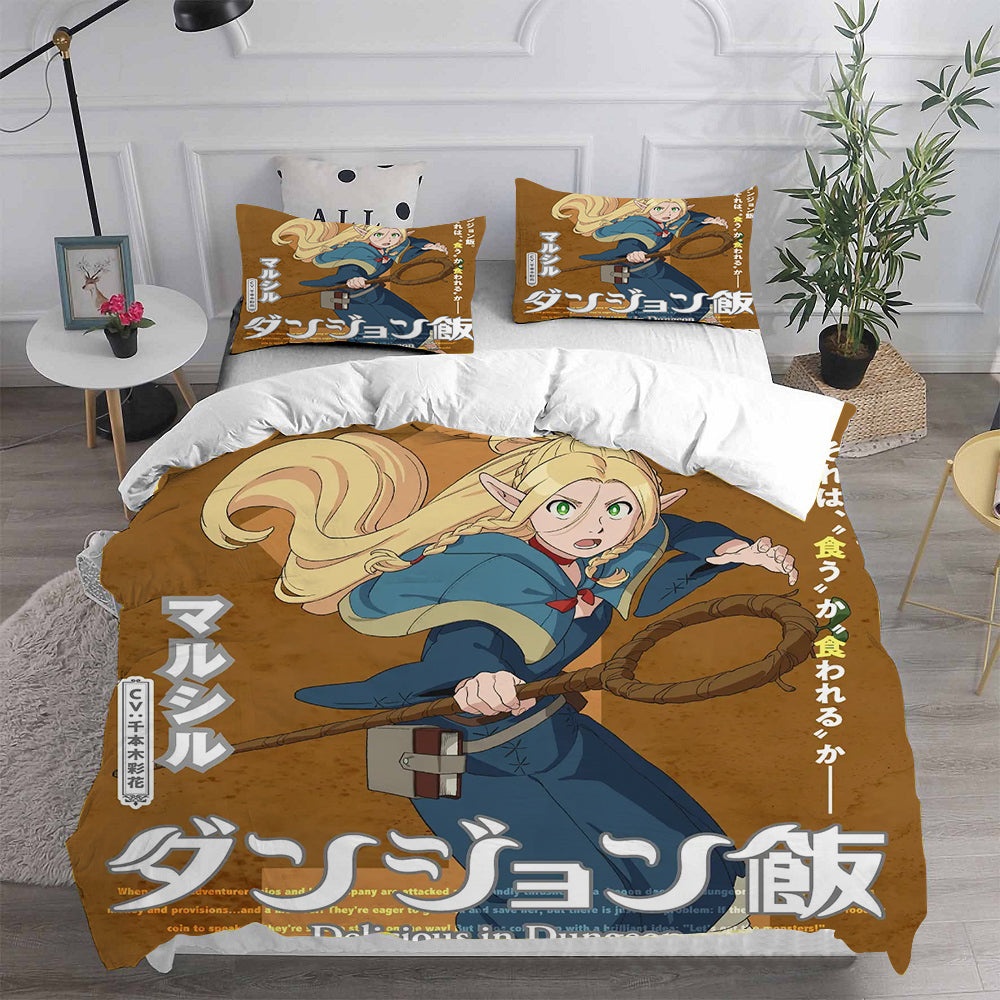 Delicious in Dungeon Bedding Sets Gift For Halloween, Thanksgiving, Christmas