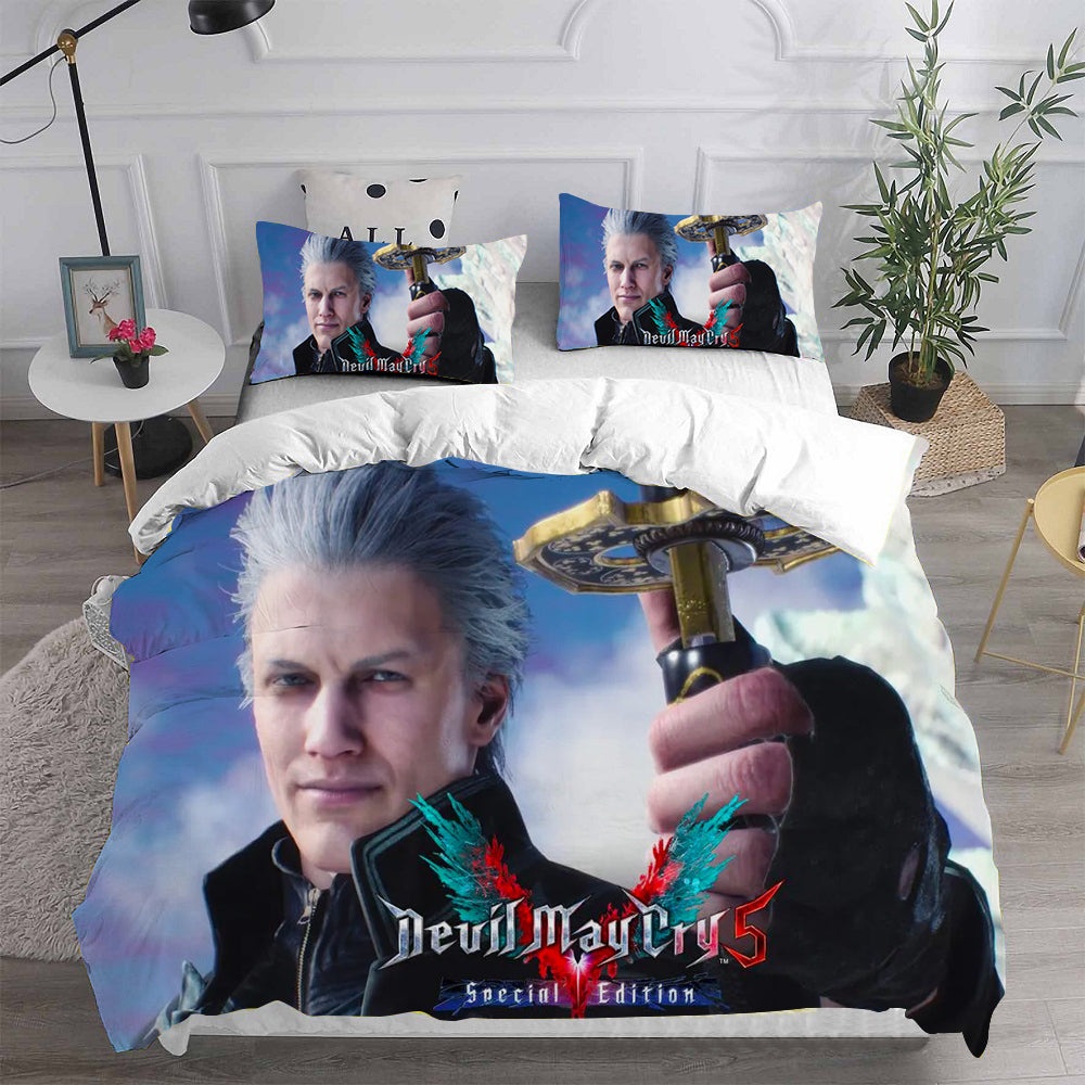 Devil May Cry Bedding Sets Gift For Fathers Day, Halloween, Christmas