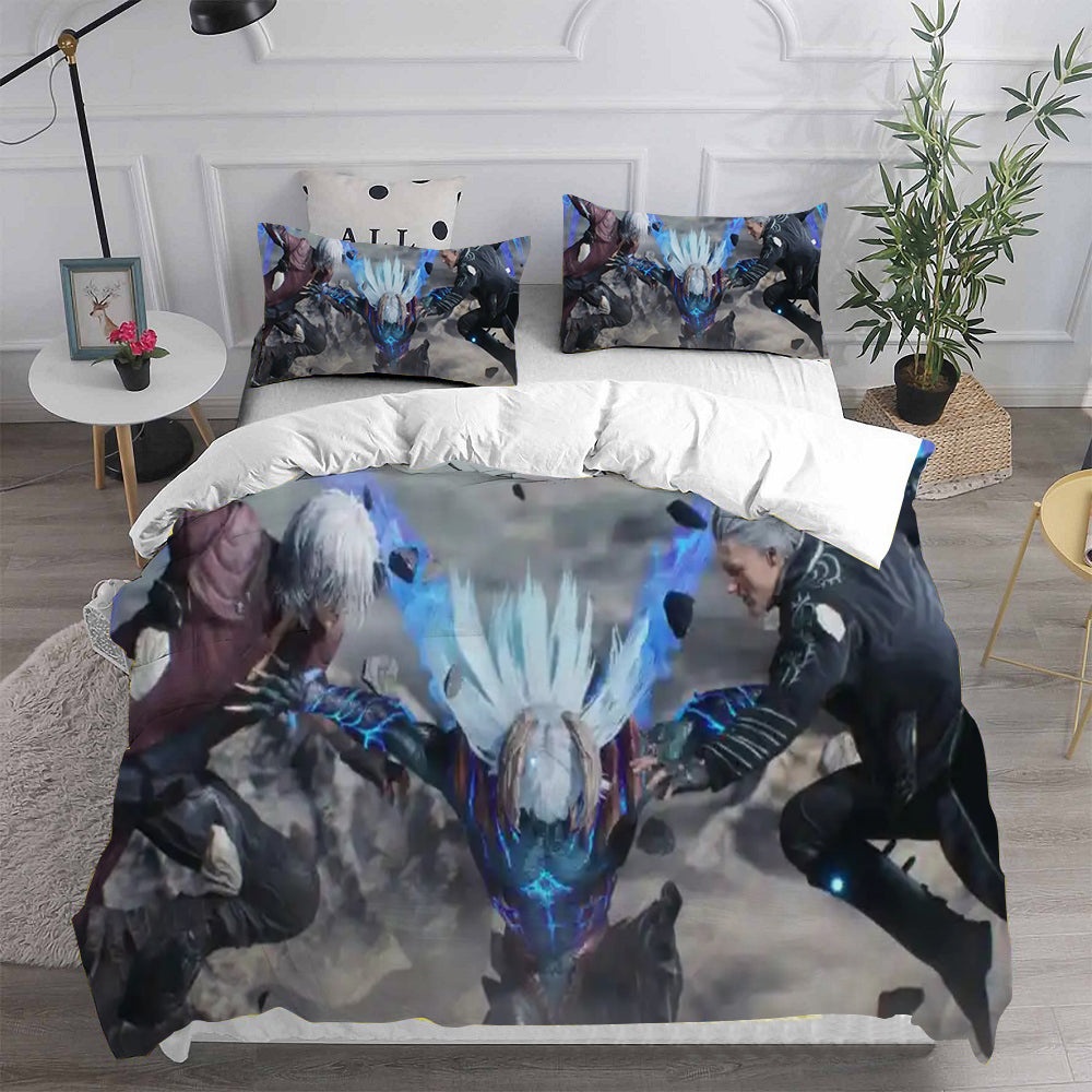 Devil May Cry Bedding Sets Gift For Birthday, Halloween, Christmas, Thanksgiving