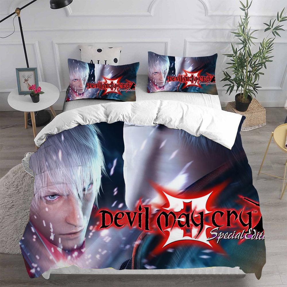 Devil May Cry Bedding Sets Gift For Halloween, Thanksgiving, Christmas