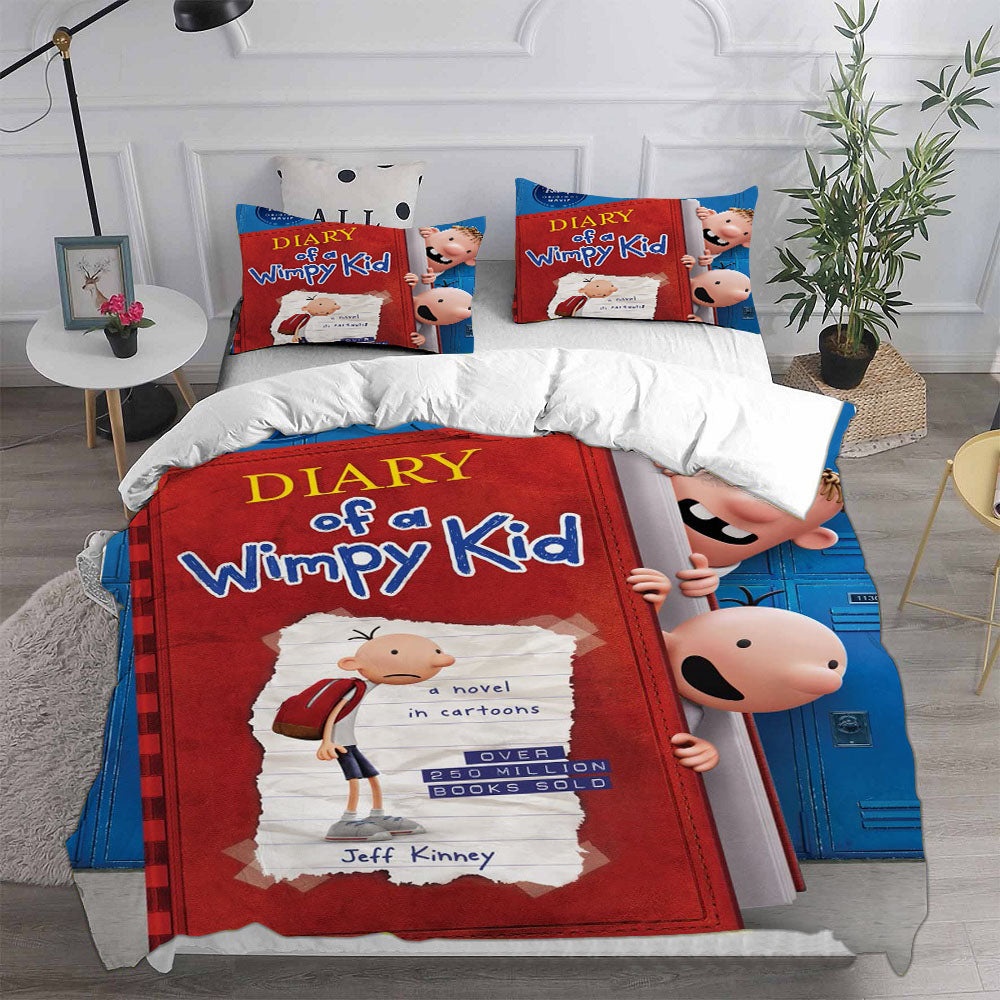 Diary of a Wimpy Kid Bedding Sets Gift For Fathers Day, Halloween, Christmas