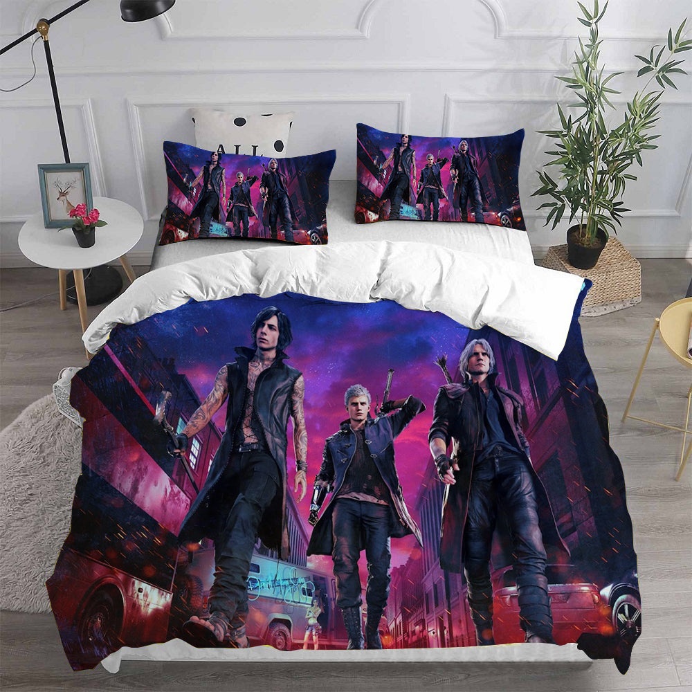 Devil May Cry Bedding Sets Duvet Cover, Flatsheet, Pillowcases Perfect Gift For Fans