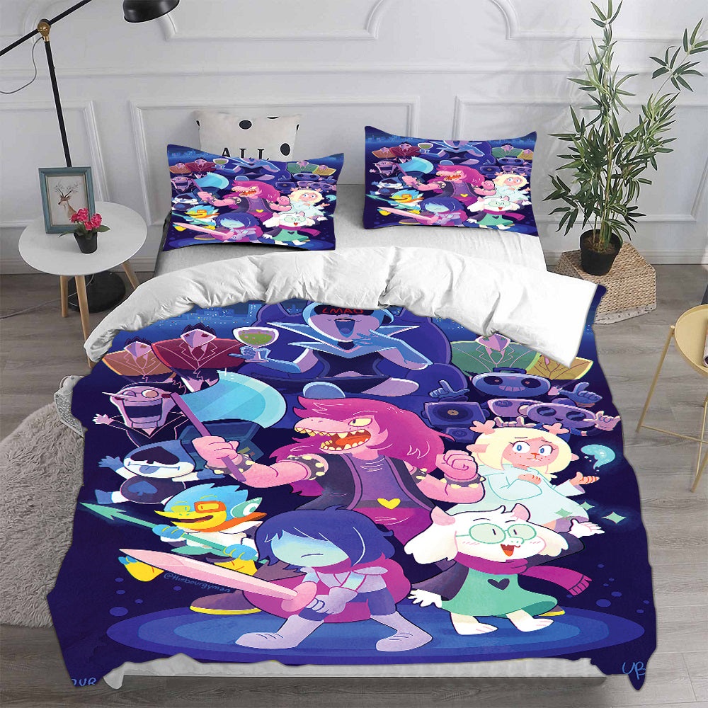 Deltarune Decorative Bedding Sets For Fan, Halloween, Christmas, Thanksgiving