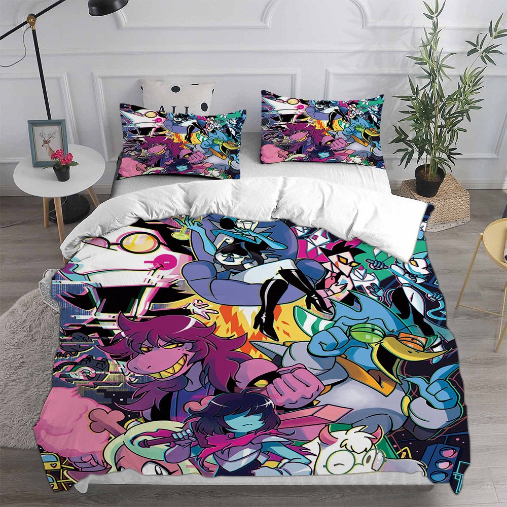 Deltarune Bedding Sets Gift For Halloween, Thanksgiving, Christmas