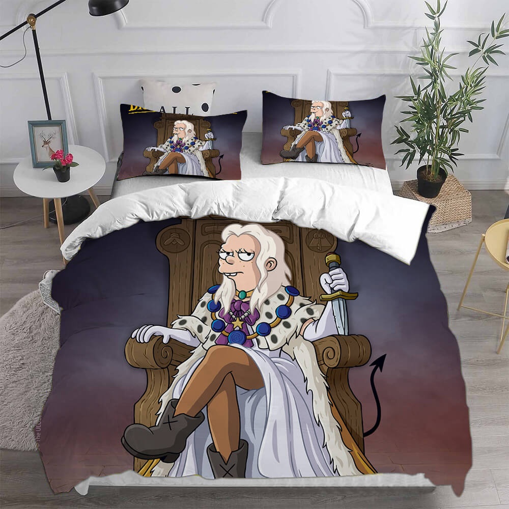 Disenchantment Decorative Bedding Sets For Fan, Halloween, Christmas, Thanksgiving