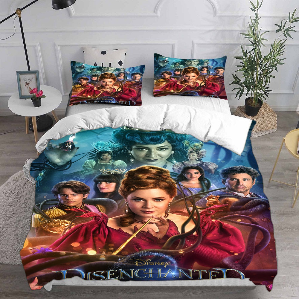 Disenchanted Decorative Bedding Sets For Fan, Halloween, Christmas, Thanksgiving