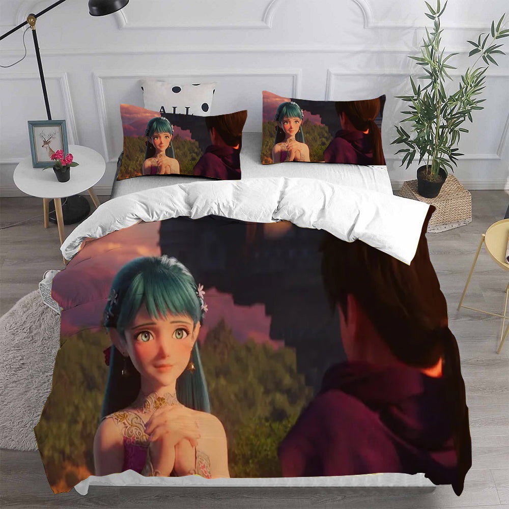 Dragon Quest: Your Story Bedding Sets Gift For Christmas, Birthday, Thanksgiving
