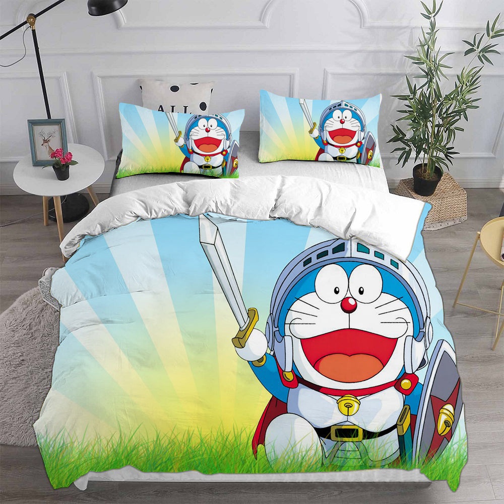 Doraemon Bedding Sets Gift For Christmas, Birthday, Thanksgiving