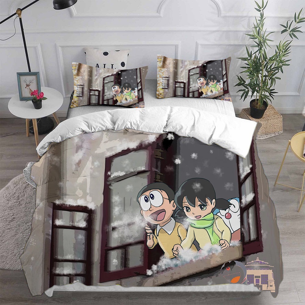 Doraemon Bedding Sets Gifts For Family Members On Christmas, Black Friday