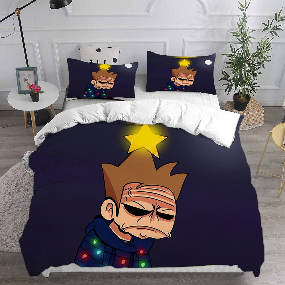 Eddsworld Bedding Sets Gift For Halloween, Thanksgiving, Christmas
