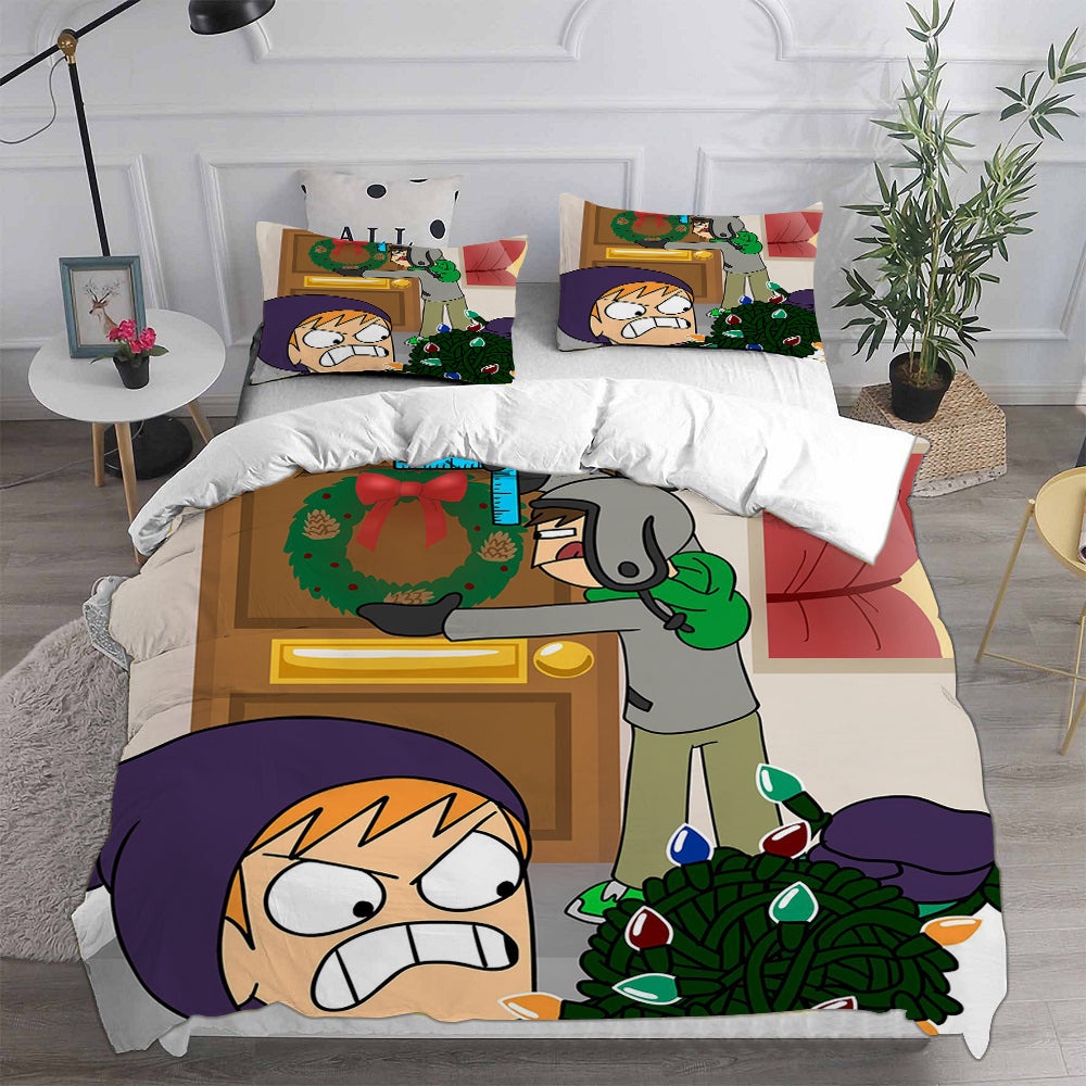Eddsworld Bedding Sets Gift For Christmas, Halloween, Black Friday