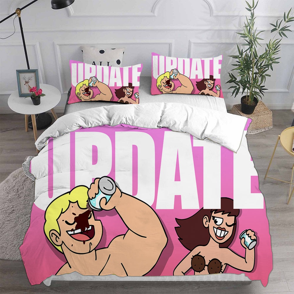 Eddsworld Bedding Sets Duvet Cover, Flatsheet, Pillowcase For Your Lover