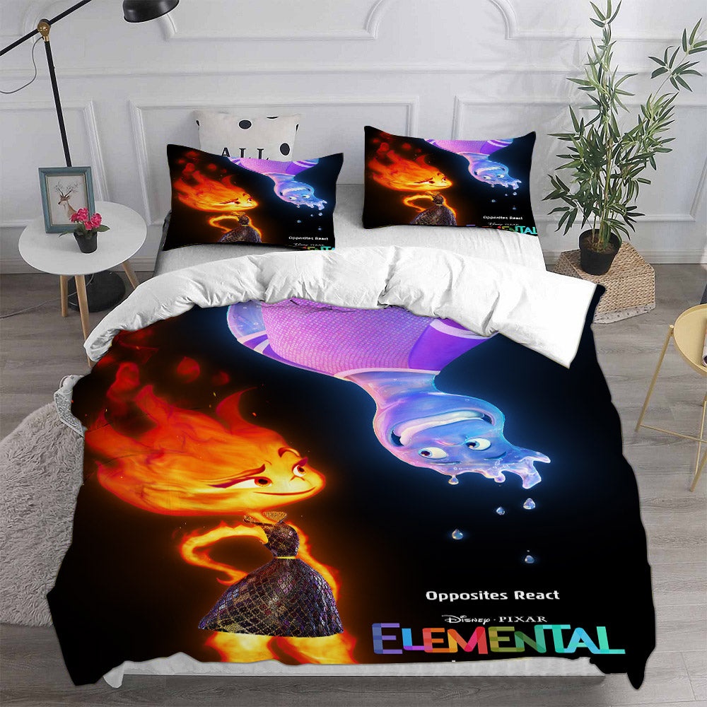 Elemental Bedding Sets Gift For Halloween, Thanksgiving, Christmas