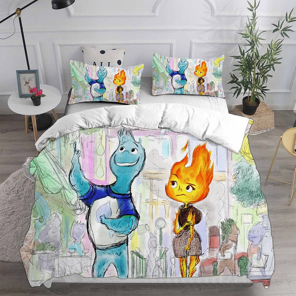 Elemental Bedding Sets Duvet Cover, Flatsheet, Pillowcases Perfect Gift For Fans