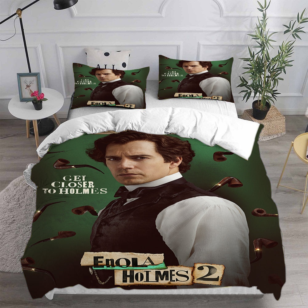 Enola Holmes Bedding Sets Duvet Cover, Flatsheet, Pillowcase For Your Lover