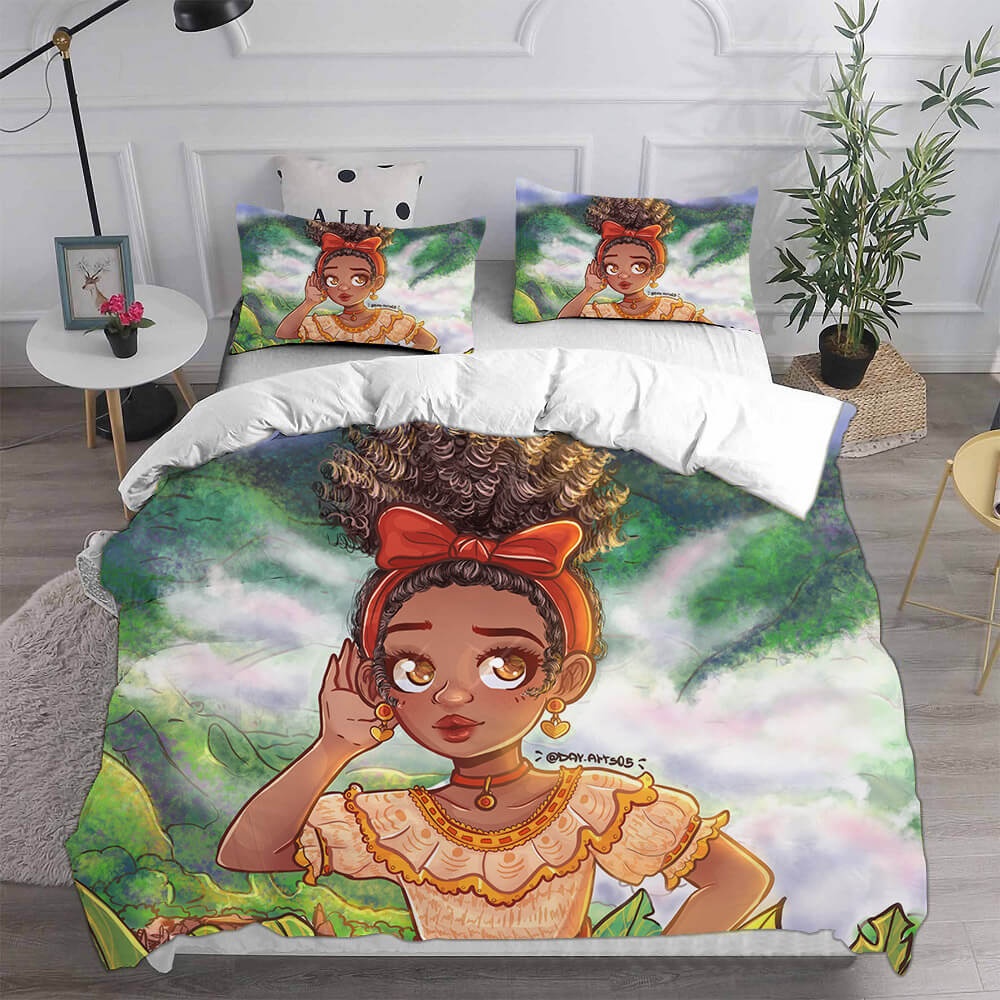 Encanto Mirabel Decorative Bedding Sets For Fan, Halloween, Christmas, Thanksgiving