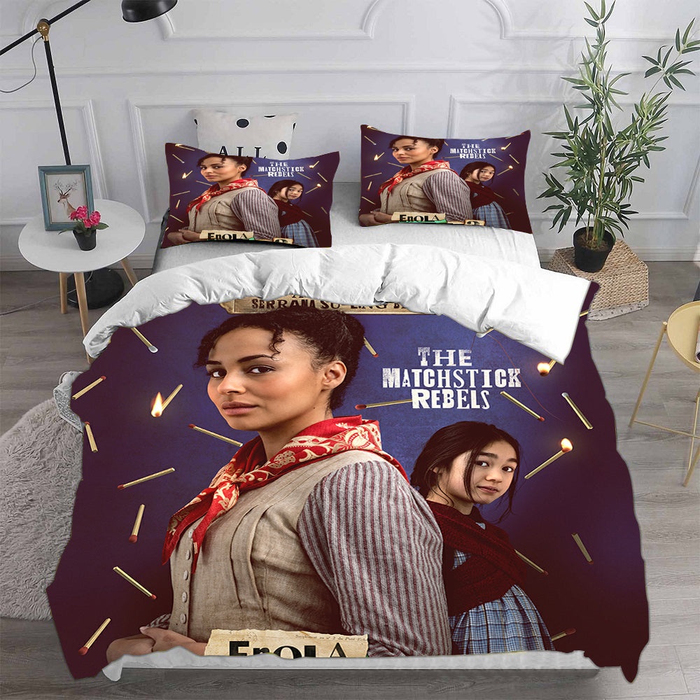 Enola Holmes Bedding Sets Gift For Christmas, Birthday, Thanksgiving