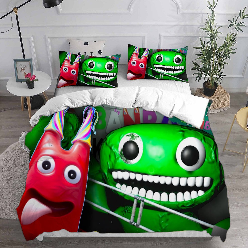 Escape Evil Garten of Ban-ban Bedding Sets Gift For Fathers Day, Halloween, Christmas