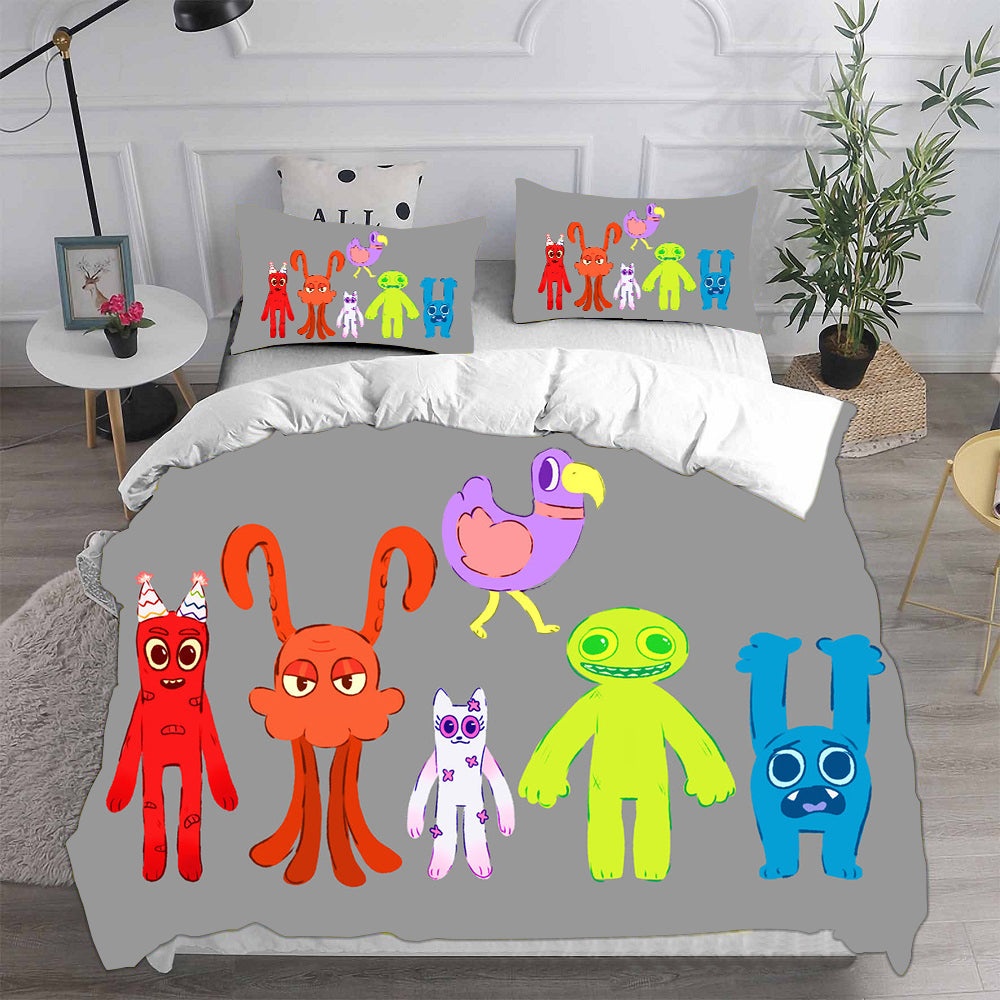 Escape Evil Garten of Ban-ban Decorative Bedding Sets For Fan, Halloween, Christmas, Thanksgiving