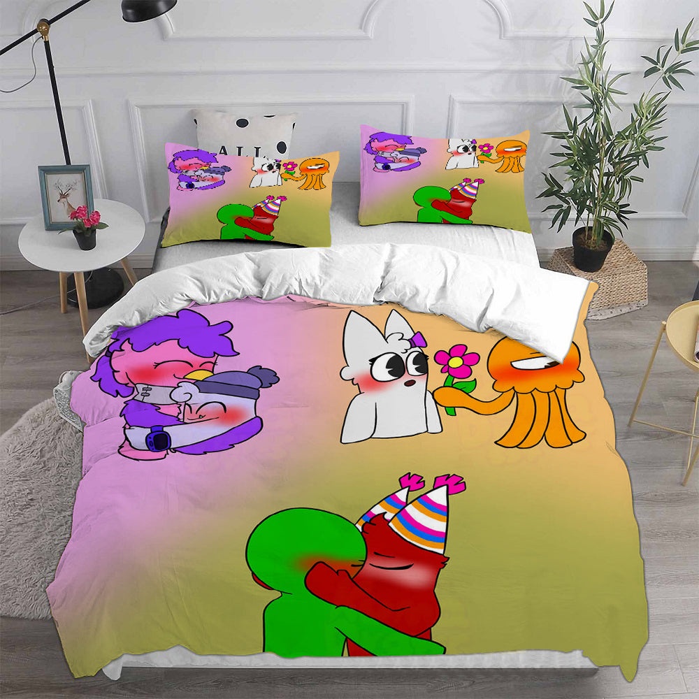 Escape Evil Garten of Ban-ban Bedding Sets Gift For Birthday, Halloween, Christmas, Thanksgiving