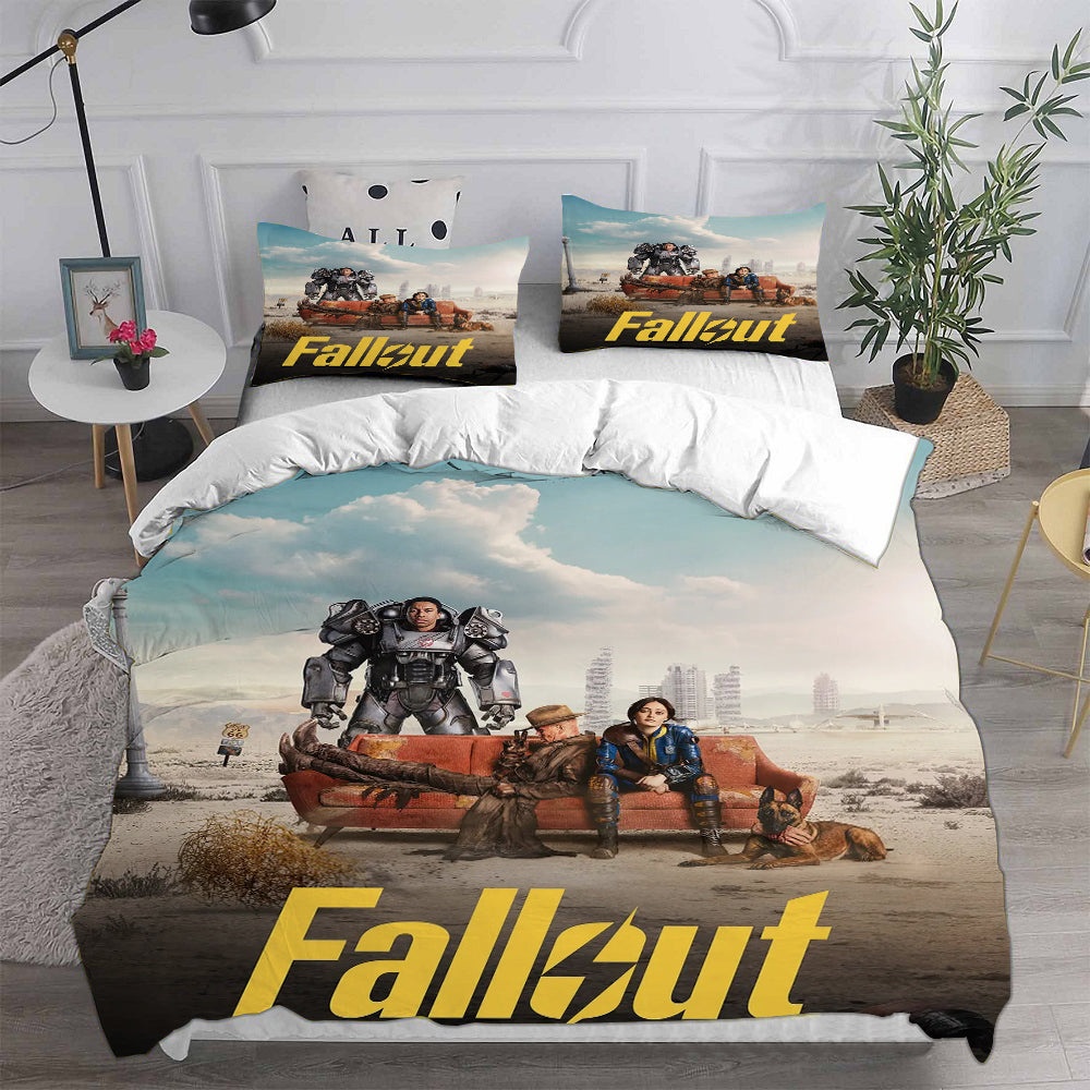 Fallout Decorative Bedding Sets For Fan, Halloween, Christmas, Thanksgiving