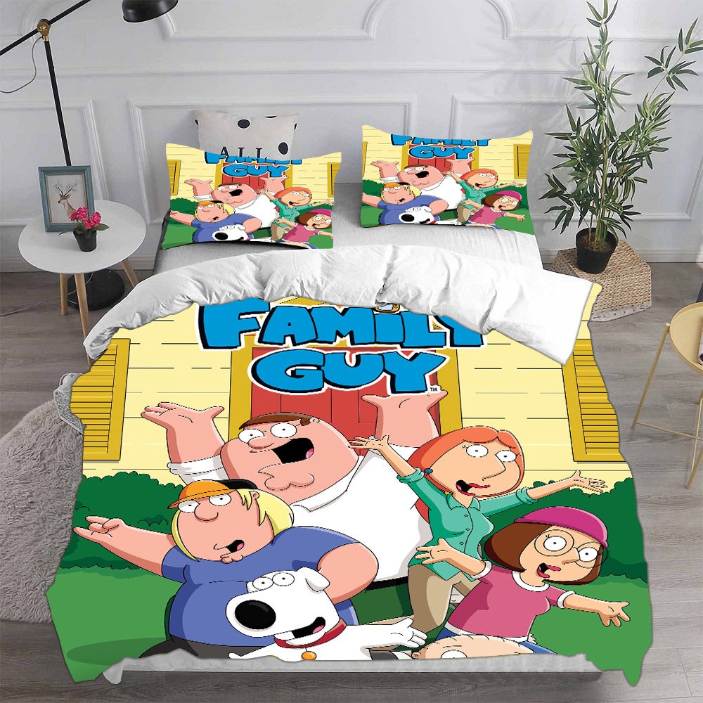 Family Guy Bedding Sets Duvet Cover, Flatsheet, Pillowcases Perfect Gift For Fans