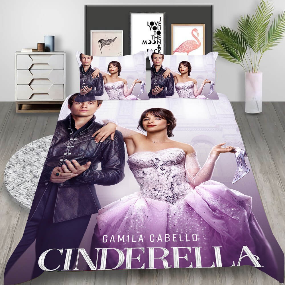 Film Cinderella Bedding Sets Gift For Fathers Day, Halloween, Christmas