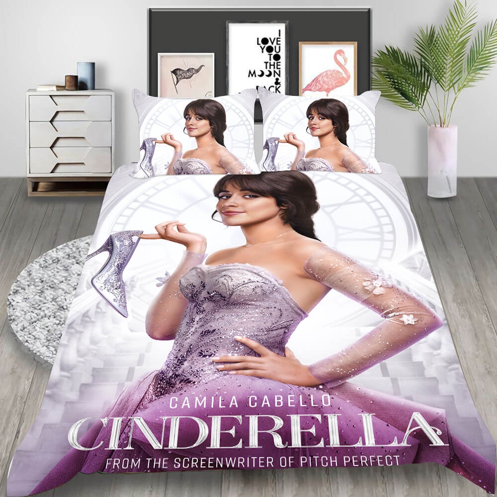 Film Cinderella Bedding Sets Gift For Christmas, Halloween, Black Friday