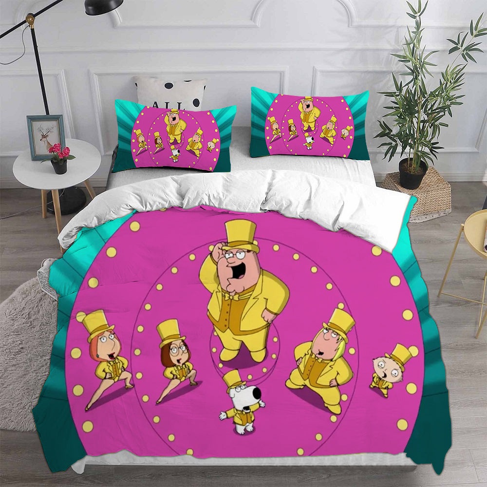 Family Guy Bedding Sets Gift For Birthday, Halloween, Christmas, Thanksgiving