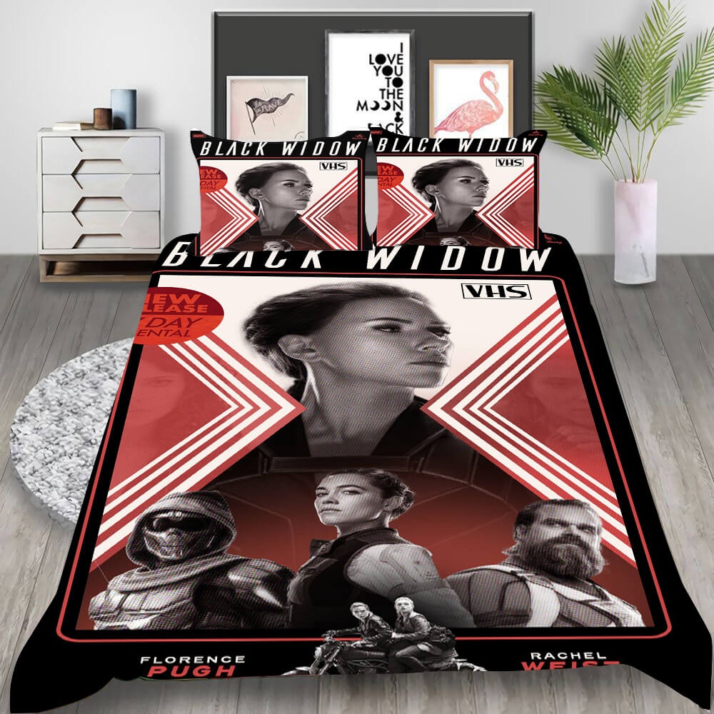 Film Black Widow Bedding Sets Gift For Halloween, Thanksgiving, Christmas