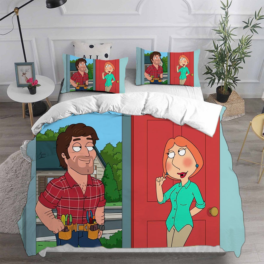 Family Guy Bedding Sets Gift For Christmas, Thanksgiving, Halloween