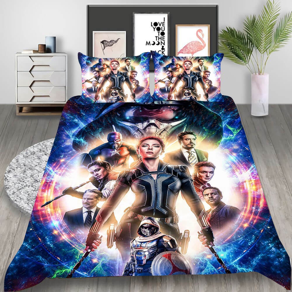 Film Black Widow Bedding Sets Gift For Fathers Day, Halloween, Christmas