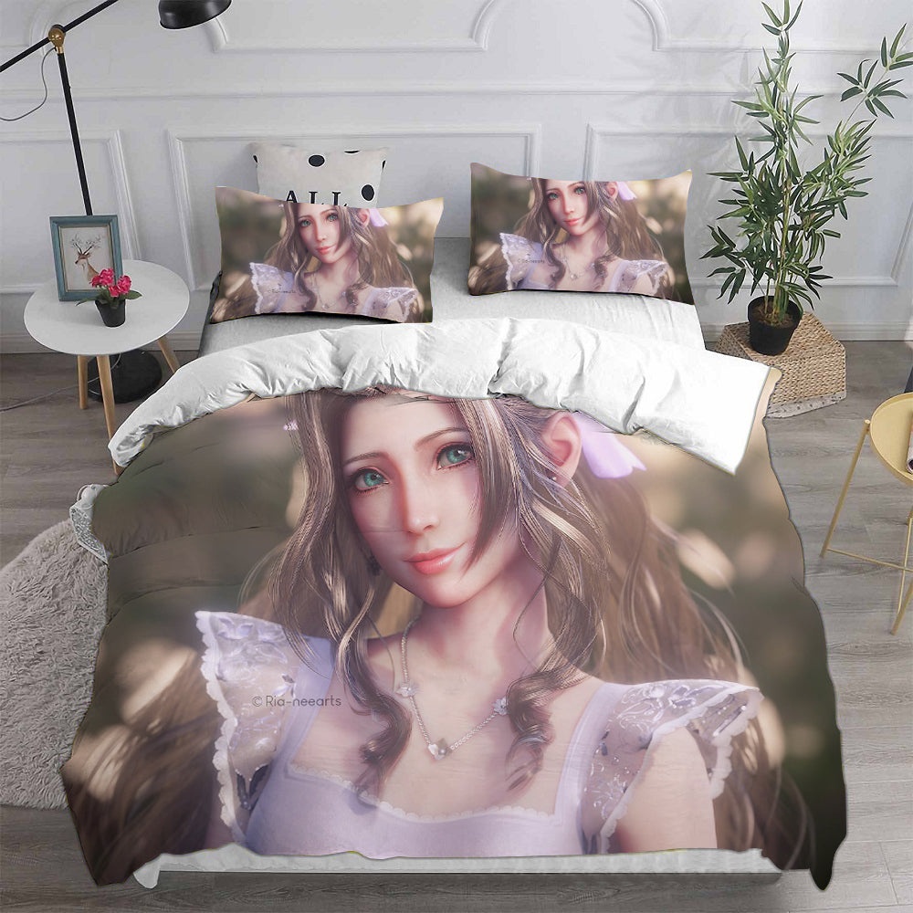 Final Fantasy VII Remake Bedding Sets Gift For Christmas, Thanksgiving, Halloween
