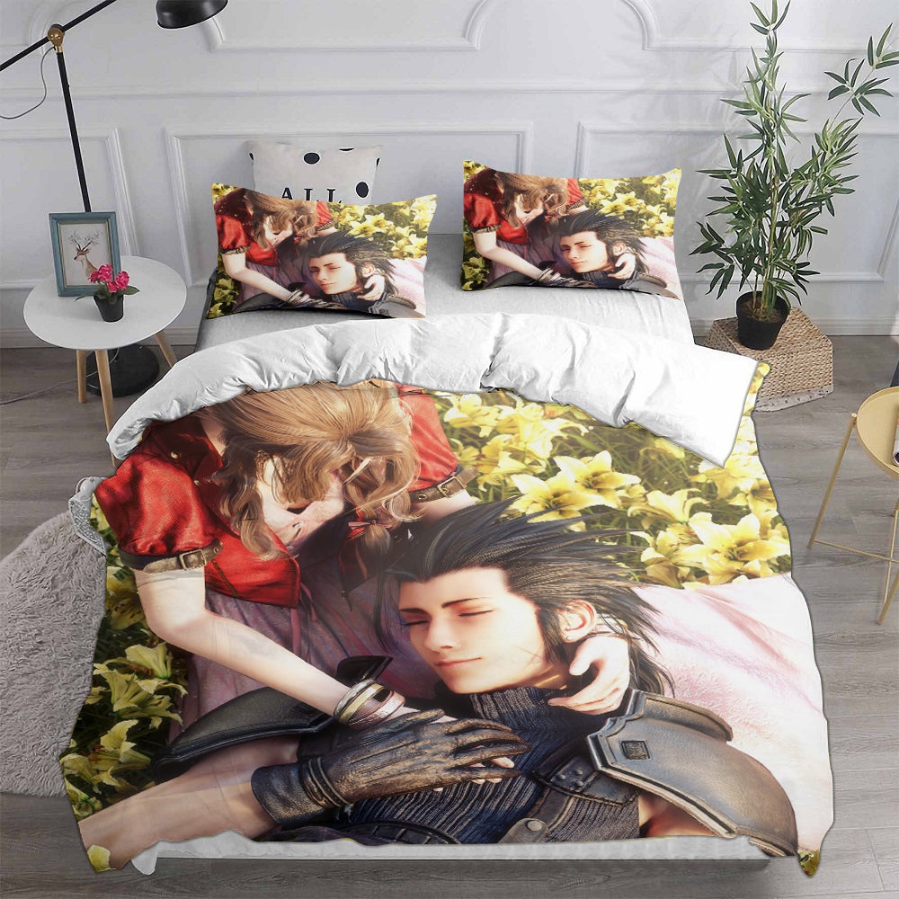 Final Fantasy VII Remake Bedding Sets Gift For Birthday, Halloween, Christmas, Thanksgiving