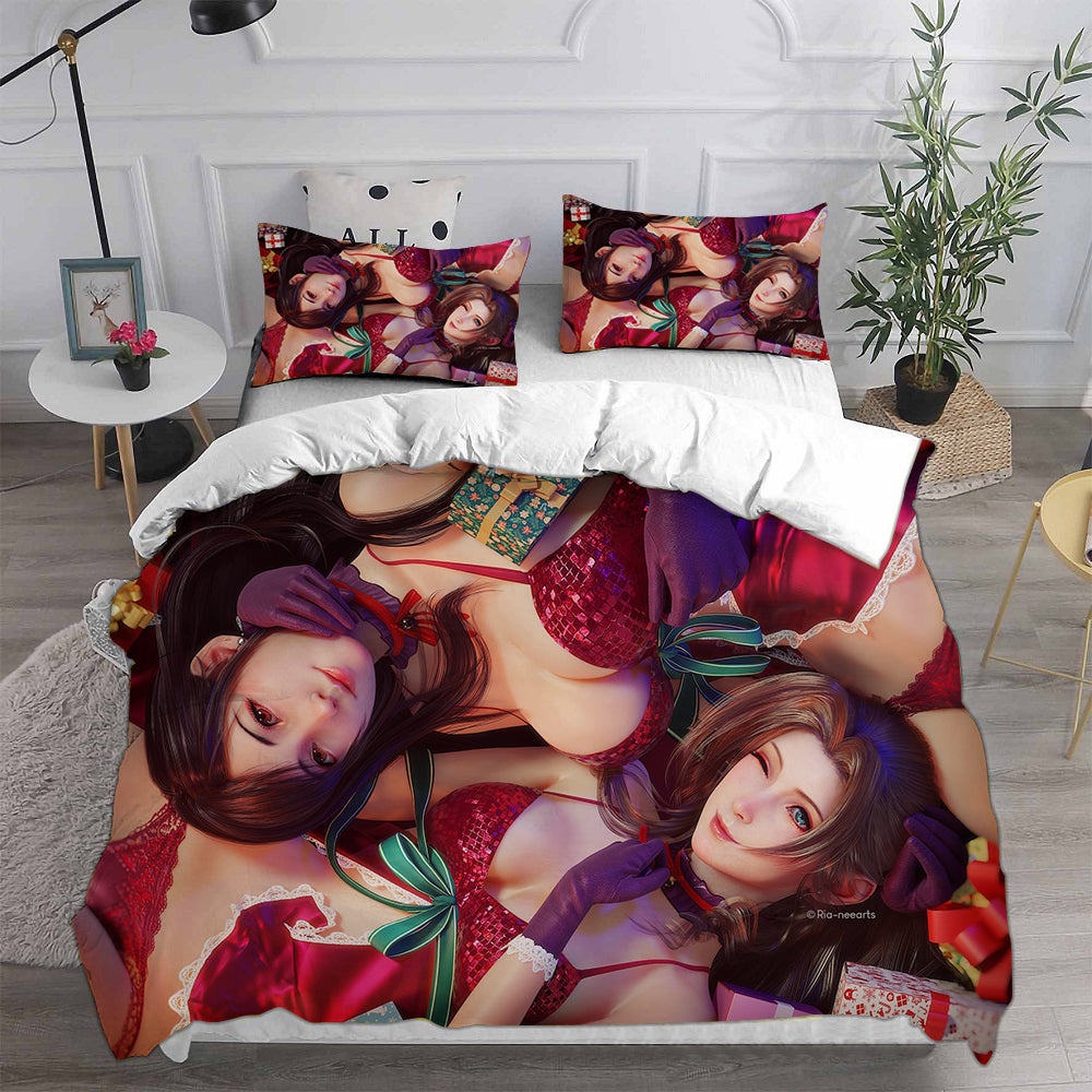 Final Fantasy VII Remake Bedding Sets Gift For Christmas, Birthday, Thanksgiving