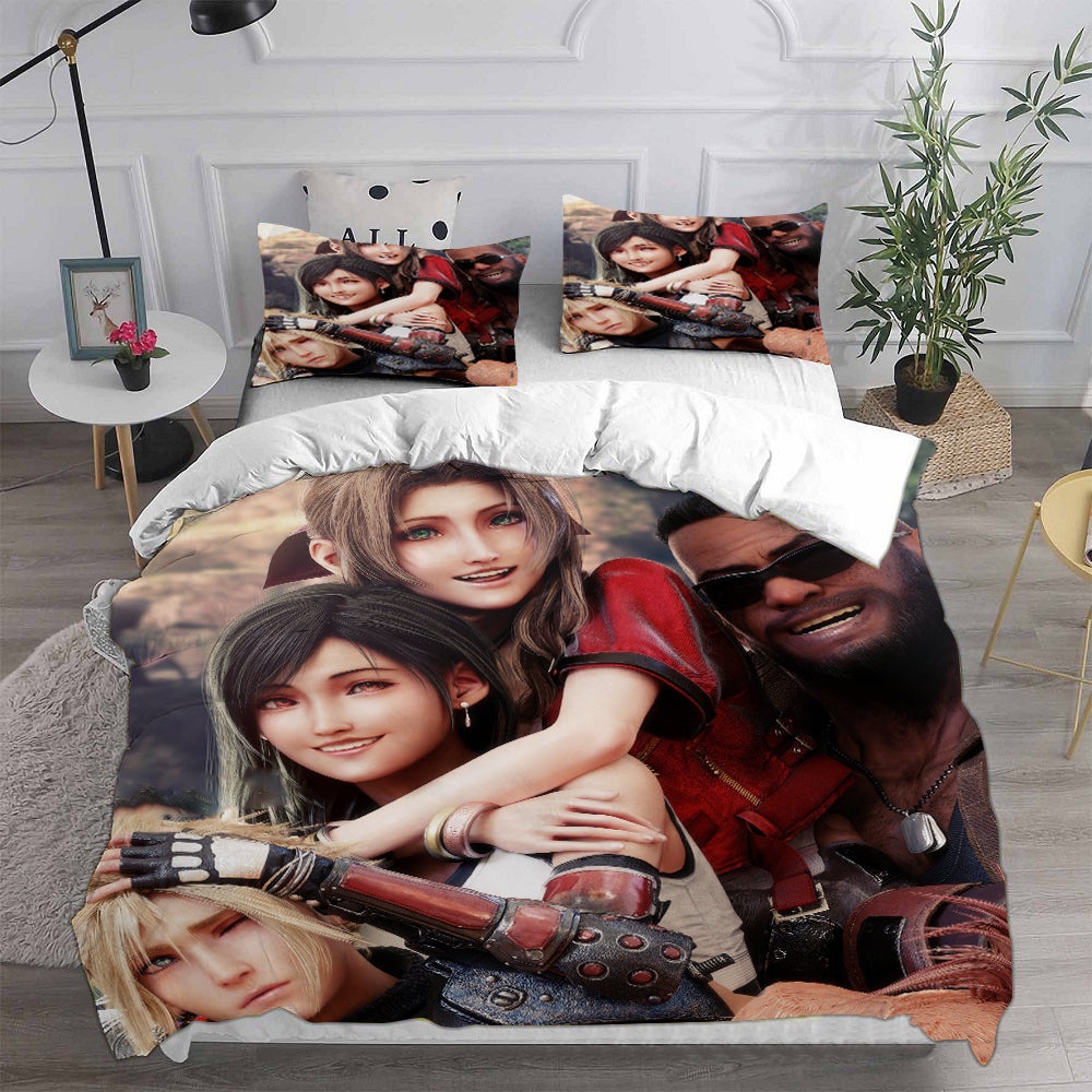 Final Fantasy VII Remake Bedding Sets Gift For Wife, Husband, Besties