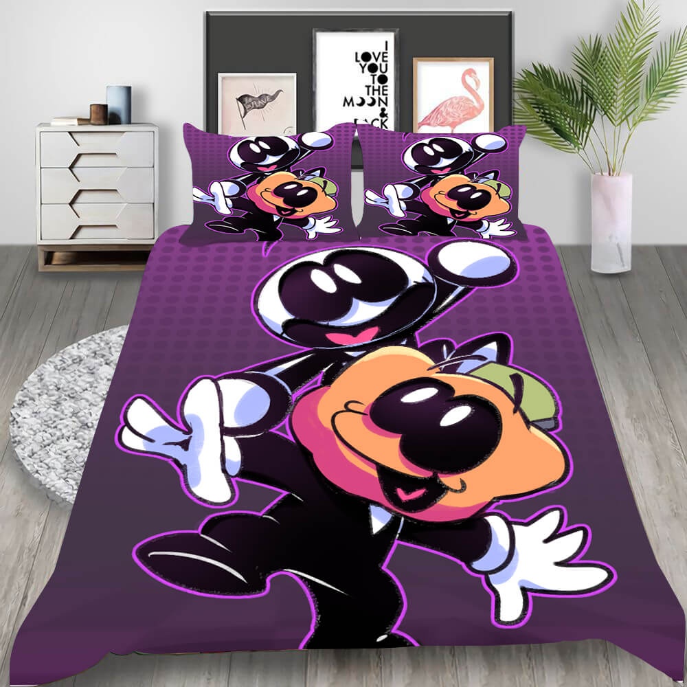 Friday Night Funkin Bedding Sets Gift For Christmas, Halloween, Black Friday
