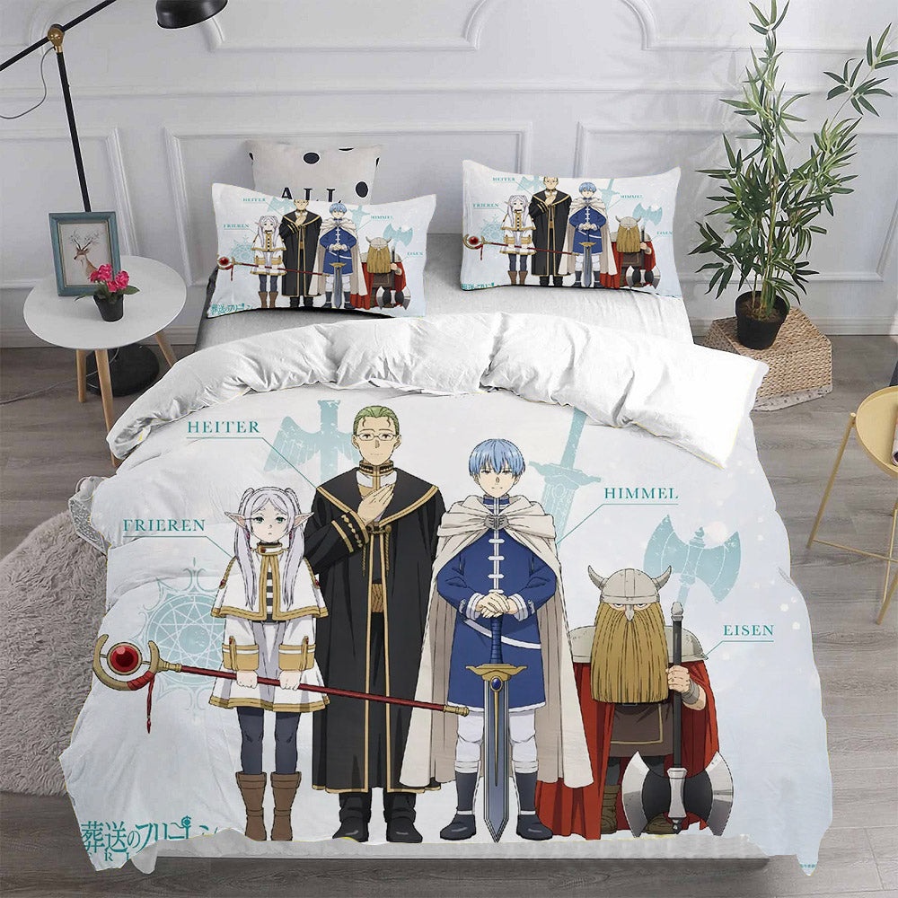 Frieren: Beyond Journeys End Bedding Sets Duvet Cover, Flatsheet, Pillowcases For Every Bedroom
