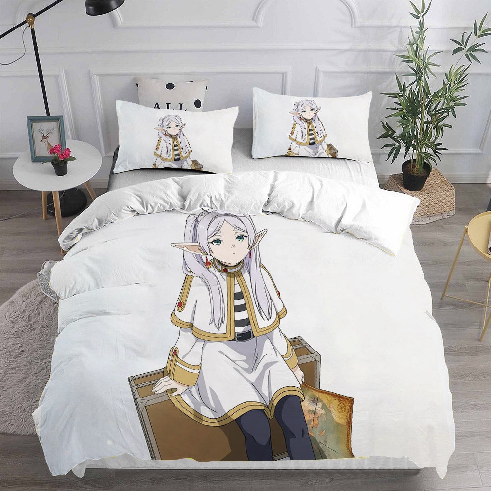 Frieren: Beyond Journeys End Bedding Sets Duvet Cover, Flatsheet, Pillowcase For Your Lover