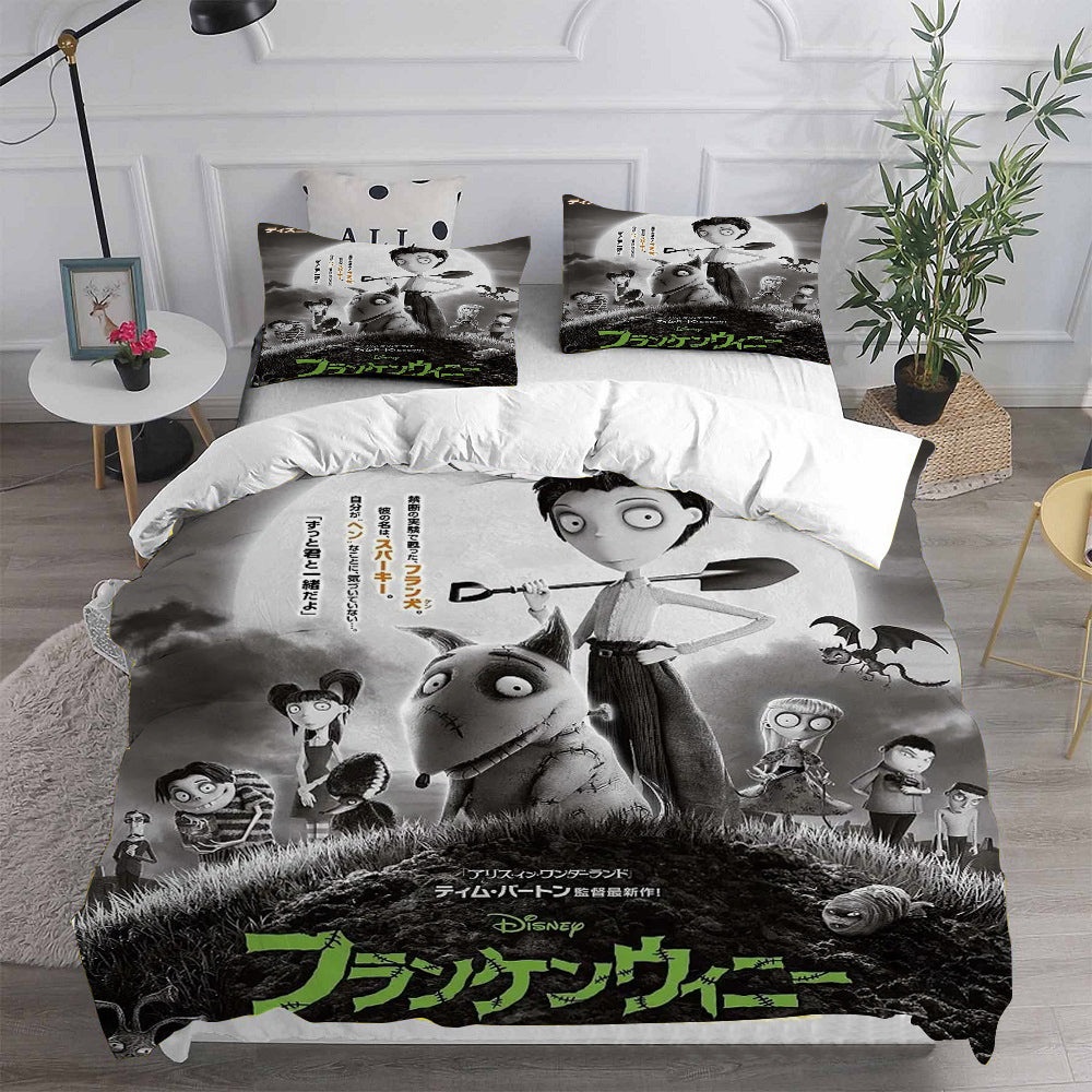Frankenweenie Bedding Sets Gift For Christmas, Thanksgiving, Halloween