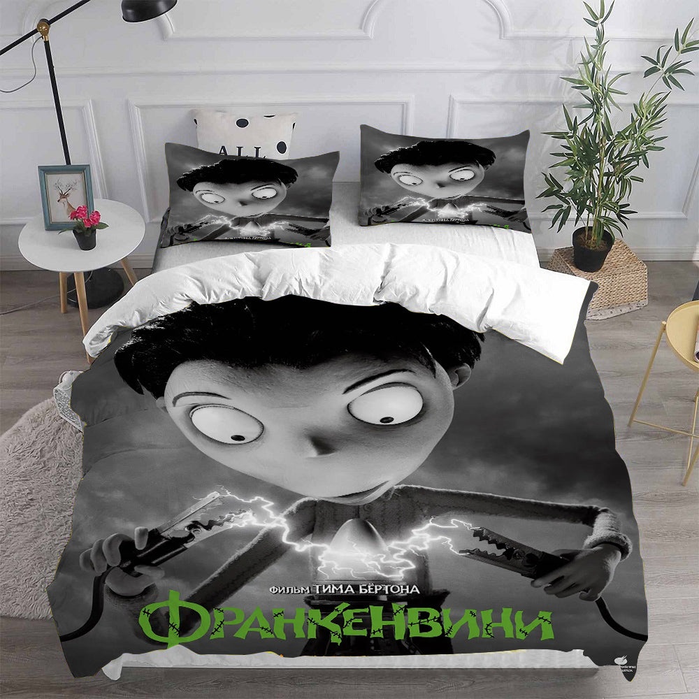 Frankenweenie Bedding Sets Gift For Christmas, Halloween, Black Friday