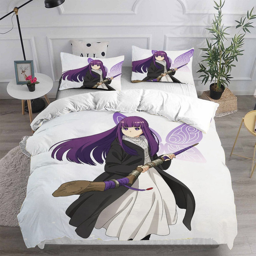 Frieren: Beyond Journeys End Bedding Sets Gifts For Family Members On Christmas, Black Friday