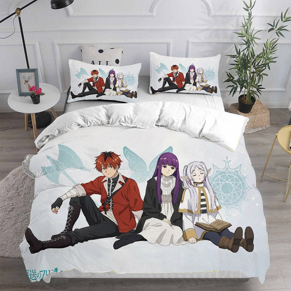 Frieren: Beyond Journeys End Bedding Sets Gift For Christmas, Thanksgiving, Halloween